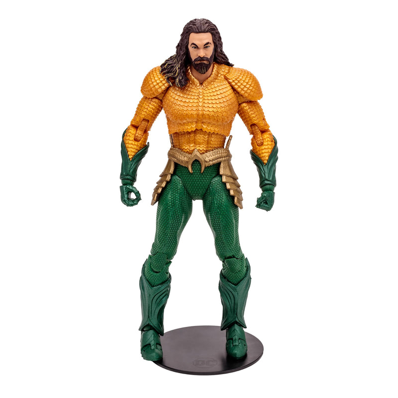 McFarlane Toys DC Multiverse Aquaman 7-Inch Action Figure - Incredibly Detailed King of Atlantis with Ultra Articulation, Trident, Extra Hands, and Collectible Art Card