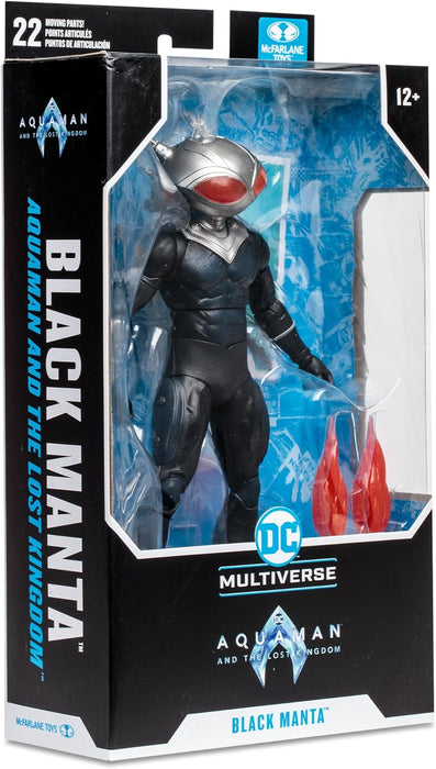 McFarlane Toys DC Multiverse Black Manta 7-Inch Action Figure - Incredibly Detailed Archenemy with Ultra Articulation, Jet Pack, Flames, and Collectible Art Card