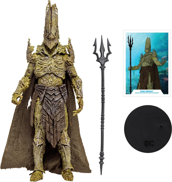 McFarlane Toys DC Multiverse King Kordax 7-Inch Action Figure - Incredibly Detailed Brute Conqueror with Ultra Articulation, Trident, and Collectible Art Card