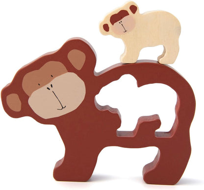 trixie Houten babypuzzle Mr. Monkey