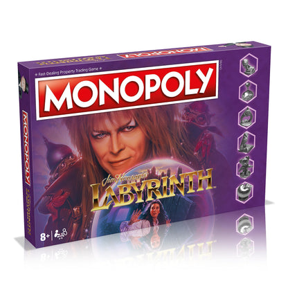 Winning Moves Labyrinth Monopoly Board Game, Goblin King explore Jim Henson's Labyrinth staring David Bowie, Advance to Goblin City and The Staircase Room, great gift for ages 8 plus