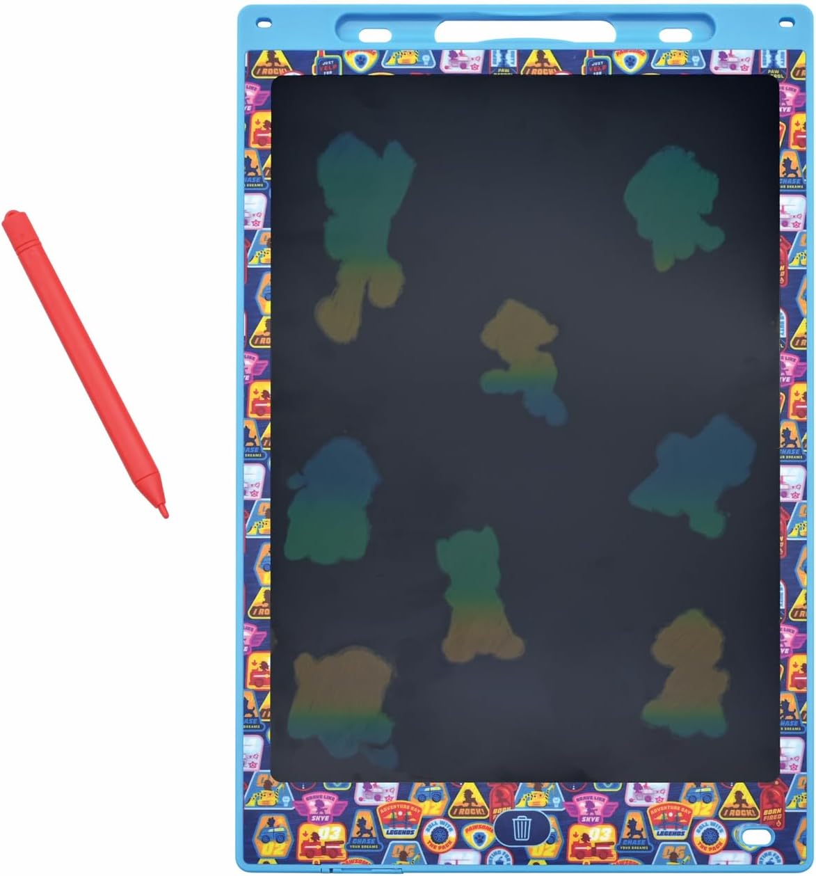Lexibook CRT10PA, Paw Patrol Magic Slate, Art and craft toy for girls and boys, A4 size with multicoloured drawings, Blue/red