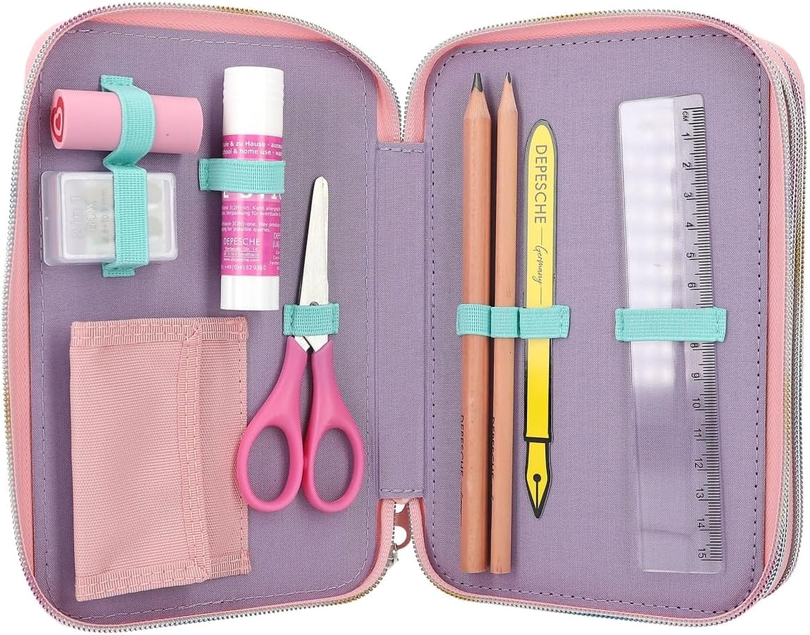 Ylvi - Triple Pencil Case Rainbow ( 0412616 )