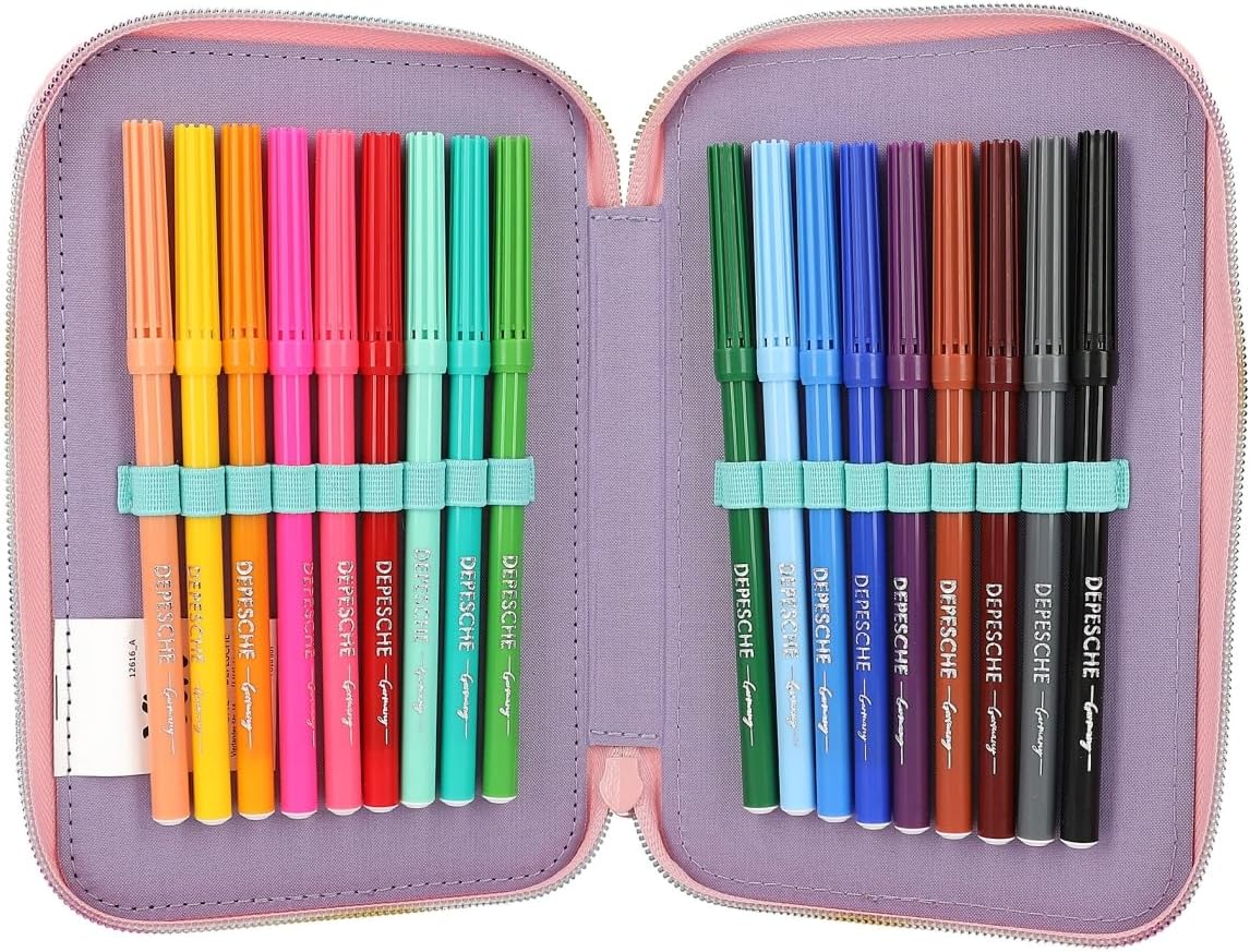 Ylvi - Triple Pencil Case Rainbow ( 0412616 )