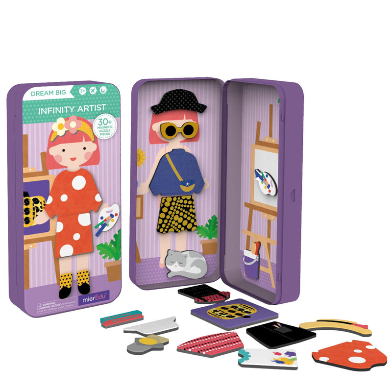 mierEdu Magnetic Toy Books - Promotes Motor Skills & Imagination for Kids