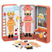 mierEdu Magnetic Game Box Fireman for Dressing – Promotes Motor Skills + Fantasy, Ideal for Home & Travel Game for Children, Fire Brigade Kit from 3 Years, Travel Games Children from 3 Years