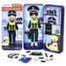 mierEdu Magnetic Game Box Policeman - Promotes Motor Skills & Imagination | Perfect for Home & On the Go | Magnetic Dressing Game for Children from 3 Years