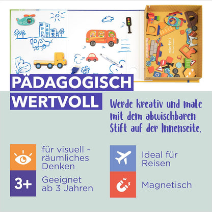 mierEdu - Magnetic Art Case - Vehicles - (ME151
