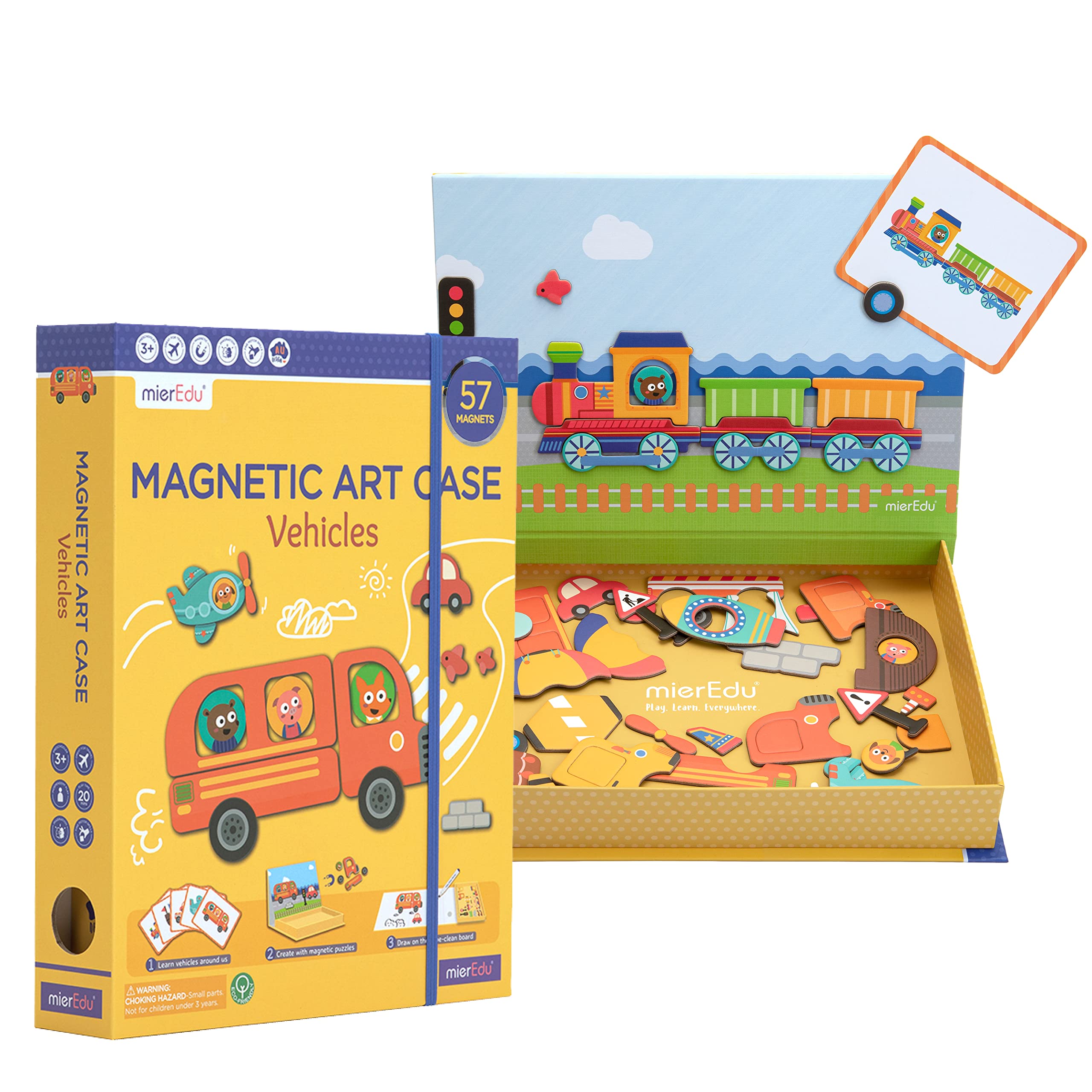 mierEdu - Magnetic Art Case - Vehicles - (ME151