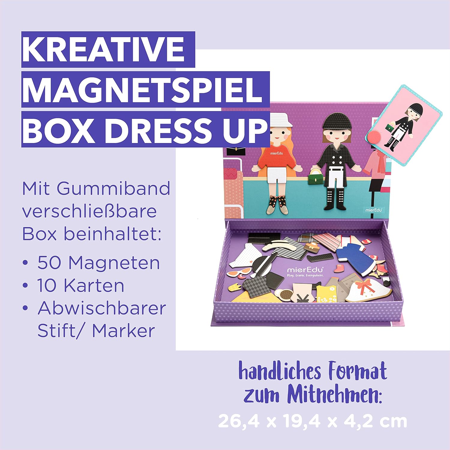mierEdu Magnetic Art Case -Dress Up
