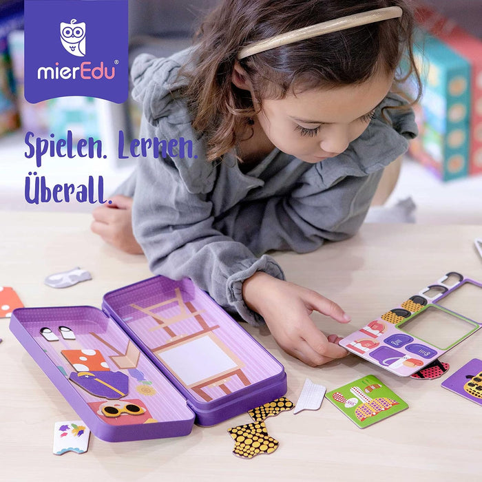 mierEdu Magnetic Game Box Mermaid for Dressing I Magnetic Game from 3 Years I Promotes Imagination & Concentration I Ideal Travel Game with 2 Scenes and 36 Magnets