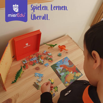 2-in-1 magnetische puzzel dinosaurus