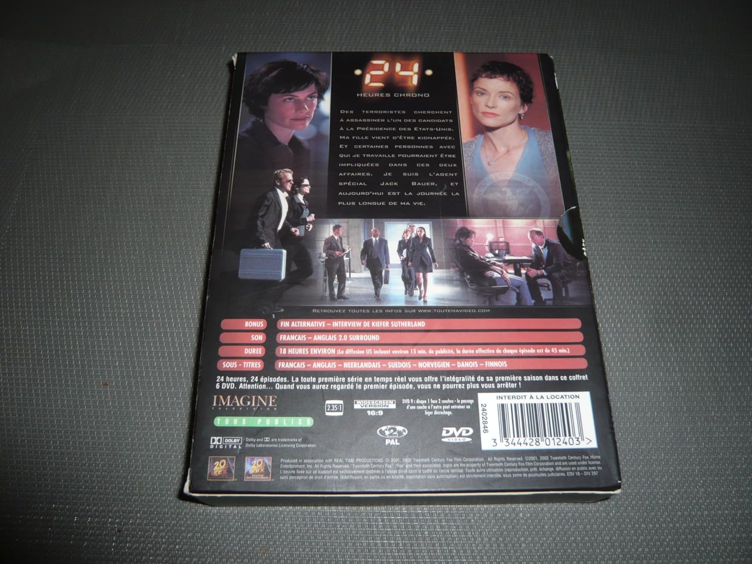 24 Heures chrono : L'Intégrale Saison 1 (24 épisodes) - Coffret Collector 6 DVD