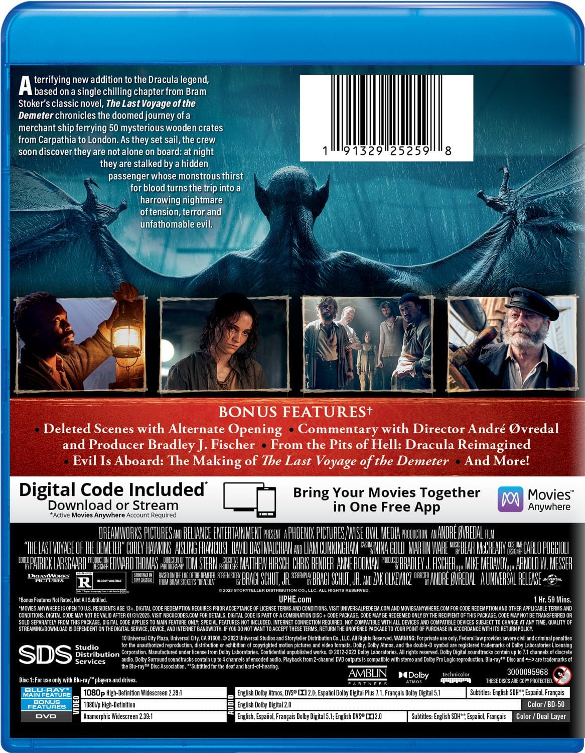 The Last Voyage of the Demeter (Blu-ray + DVD + Digital