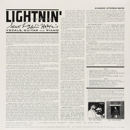 Lightnin Hopkins: in New York