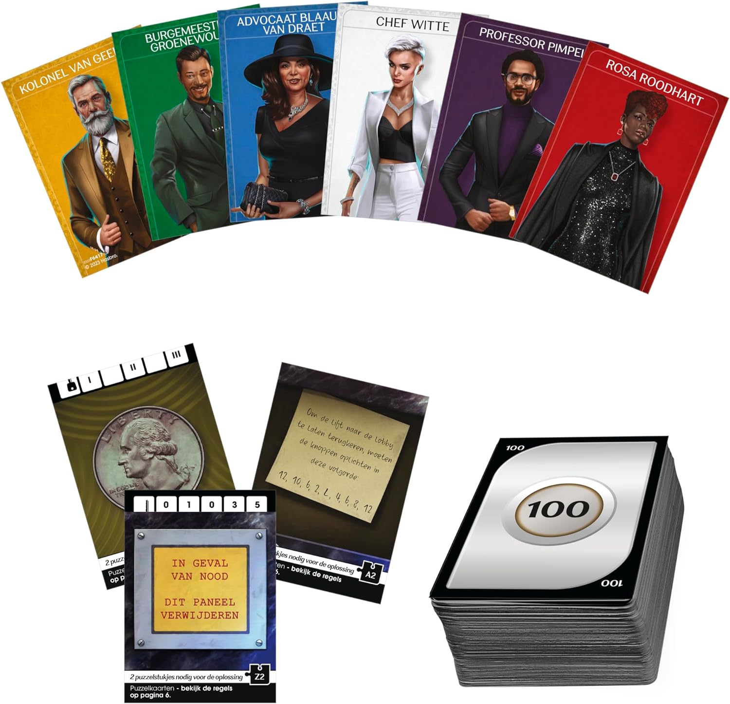 Hasbro Gaming Cluedo Escape: Das Midnight Hotel Brettspiel Einmalige Escape Room Spiele für 1-6 Spieler Kooperative Detektivspiele (niederländische Version)