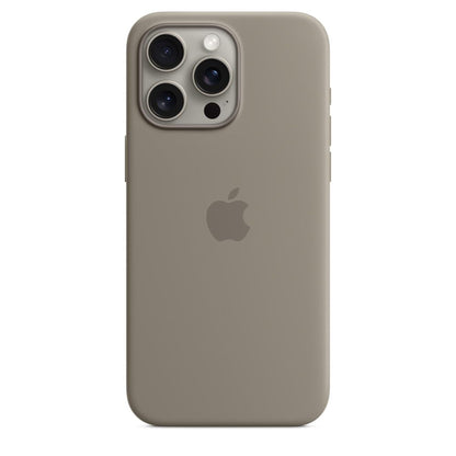 Apple - Back Cover For Mobile Phone - Magsafe Compatibility - Silicone - Clay - For Iphone 15 Pro Max