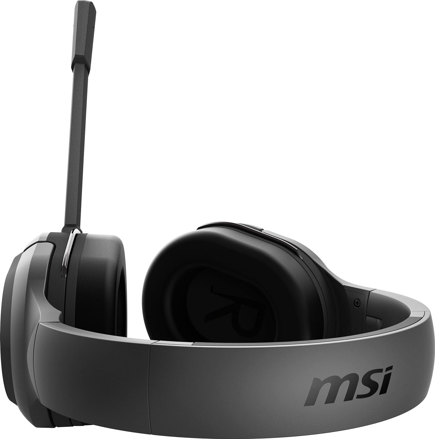 MSI IMMERSE GH50 WIRELESS GAMING HEADSET - 2.4GHz Ultra-Low Latency, 50mm Neodymium Drivers, Detachable Mic, Lightweight & Foldable Design, Up to 22-Hour Battery, USB Transmitter - Wired/Wireless
