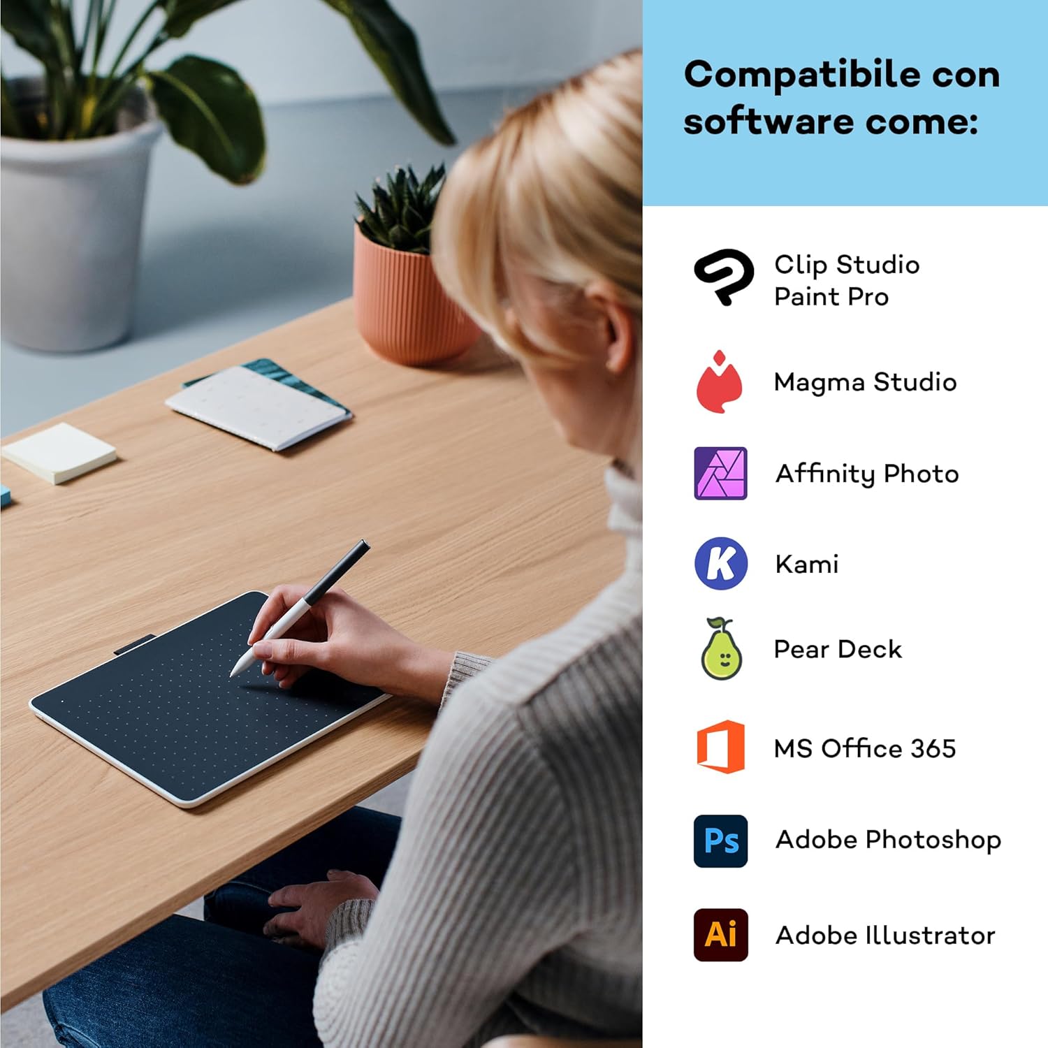 Tabletas Gráficas y Pens One Pen Wacom CTC6110WLW2B