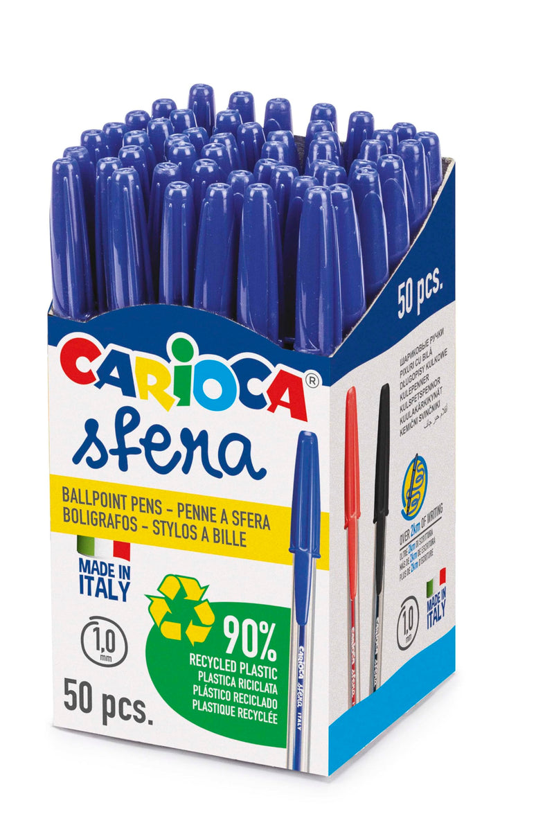 Carioca SFERA Flowpack Box, 50 Stück, Blau