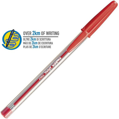 Carioca Sfera Black Gel Pen | Box of 50 Black Pens | Made with 90% Recycled Plastic | Super Sliding Writing | Tip Ø 1mm | 50 Pieces