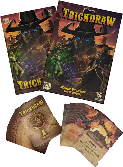 Good Games Publishing TRICKDRAW - Fast Paced Card Game, Magic Flippin' Cowboys, Strategy