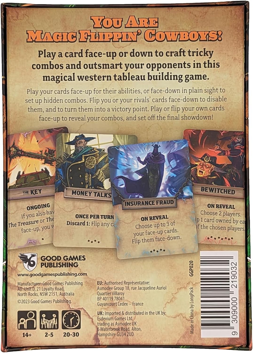 Good Games Publishing TRICKDRAW - Fast Paced Card Game, Magic Flippin' Cowboys, Strategy