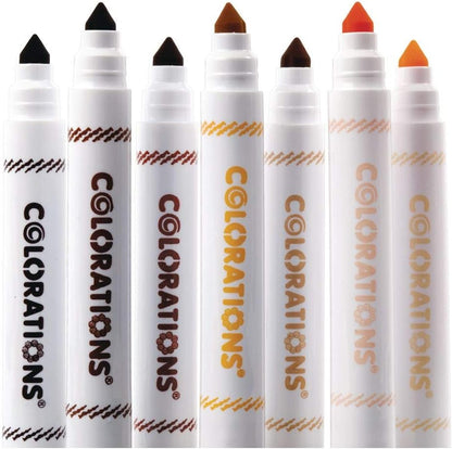 Colorations Multicultural Chubby Markers Set of 35 (Item # COLMC
