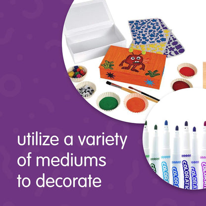 Colorations PENBOX White Cardboard Pencil Boxes (Set of 12)