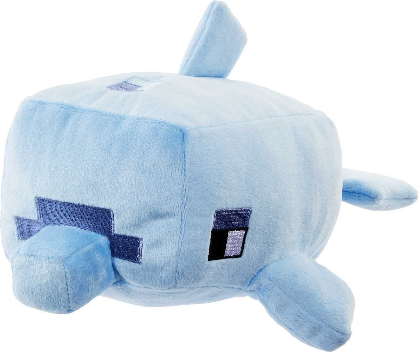 Minecraft Plush Character - Blue Dolphin ~ Soft, Cuddly Squishy ~ Approx. 11" Long ~ Ages 3 and Up