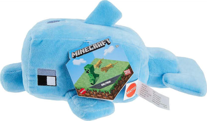 Minecraft Plush Character - Blue Dolphin ~ Soft, Cuddly Squishy ~ Approx. 11" Long ~ Ages 3 and Up