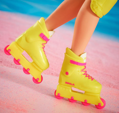 Barbie THE MOVIE , Ken Doll , inLine Skating Outfit, iconic look from the film, neon skate gear, HRF28