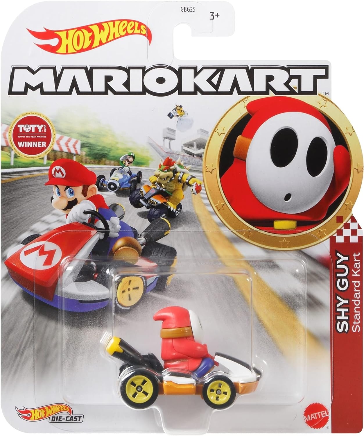 Hot Wheels Mario Kart Shy Guy Standard Kart Vehicle