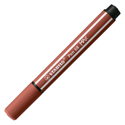 Premium felt-tip pen with chisel tip STABILO Pen 68 MAX Single Pen – sienna (75