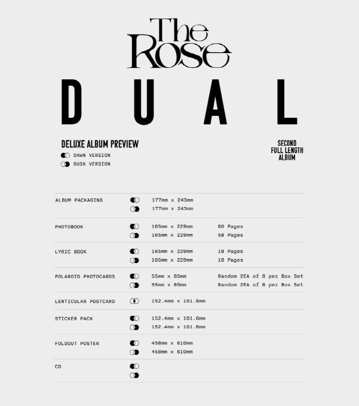 Dual - Deluxe Box Album - Dusk Version - incl. Photo Book, Lyric Book, 2 Polaroid Photocards, Lenticular Postcard, Sticker Pack + Foldout Poster