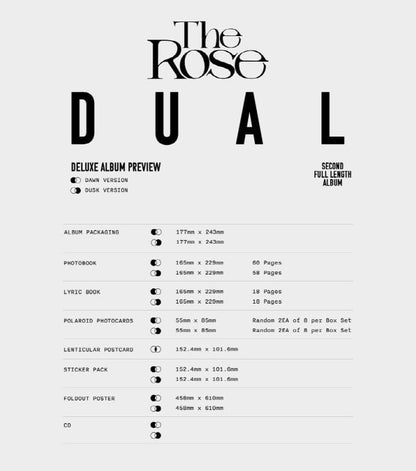 Dual - Deluxe Box Album - Dusk Version - incl. Photo Book, Lyric Book, 2 Polaroid Photocards, Lenticular Postcard, Sticker Pack + Foldout Poster