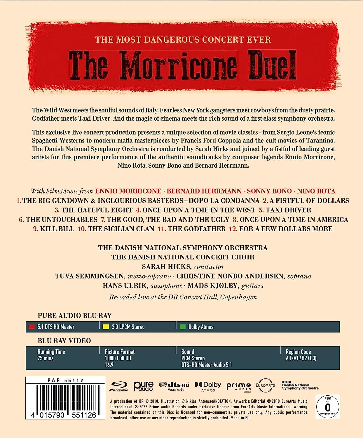 The Danish National Symphony Orchestra - The Morricone Duel (Studio & Home Theatre Edition) LTD. Edition (Pure Audio Blu-ray)