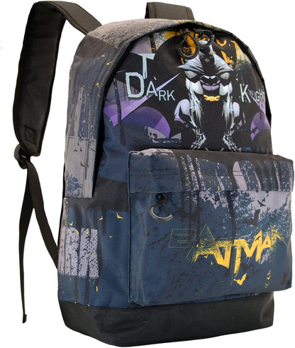 Batman Dark Night-FAN HS Backpack, Grey, 18 x 30 x 43 cm, Capacity 22 L