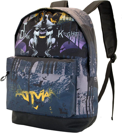 Batman Dark Night-FAN HS Backpack, Grey, 18 x 30 x 43 cm, Capacity 22 L