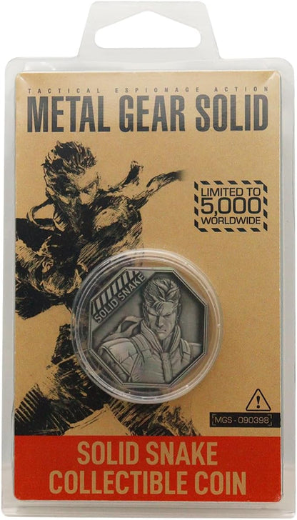 FaNaTtik Metal Gear Solid Limited Edition 'Solid Snake' Collectible Coin