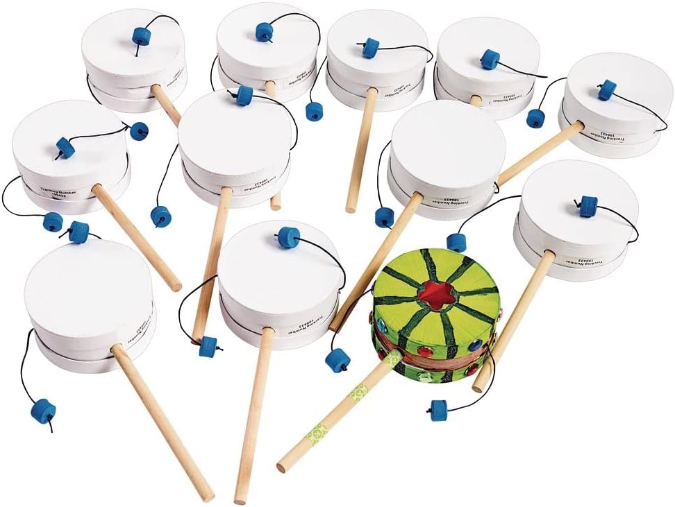 Colorations Kids Decorate Your Own Spin Drum Craft Kit, Arts & Craft DIY