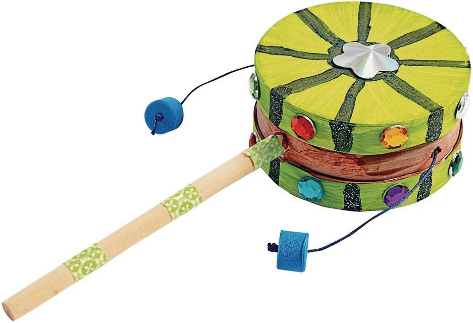 Colorations Kids Decorate Your Own Spin Drum Craft Kit, Arts & Craft DIY