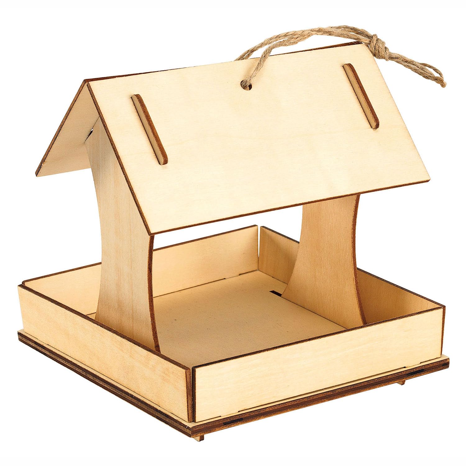 Colorations - Colorations - Maakje eigen Houten Vogelvoederhuisje Set van