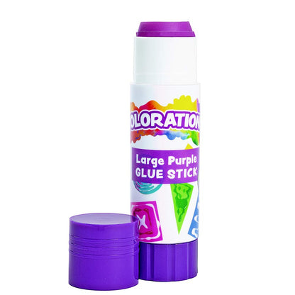 Colorations Large ColorationsÃ‚® Washable Glue Sticks in a Tray.88 oz. Each - Set of 12 (Item # LGTRAY