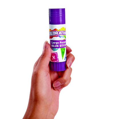 Colorations Large ColorationsÃ‚® Washable Glue Sticks in a Tray.88 oz. Each - Set of 12 (Item # LGTRAY
