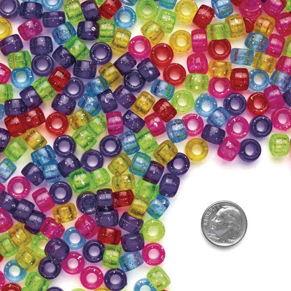 Colorations PONY3 Glitter Pony Beads - 1 lb.
