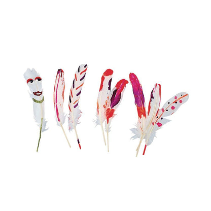 Colorations All Natural White Feathers Set of 48 (Item # WHFEAT