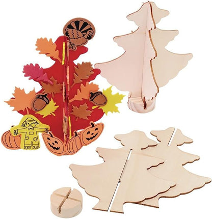 Albero di legno, colorazioni, set di 12, facile montaggio, arti e mestieri, progetti festivi, artigianato stagionale, natura, per bambini, decorazione, fai da te, fai da te, fai da te, personalizzare