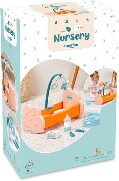 Jouets Ecoiffier 1873 JOUETS ECOIFFIER-1873-Bed + Accessories-Imitation Game for Children-from 18 Months Old-Made in France