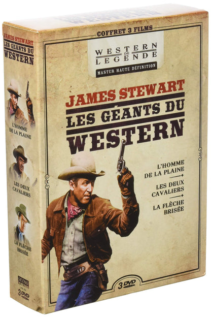 Coffret james stewart 3 films : l'homme de la plaine ; les deux cavaliers ; la flêche brisée